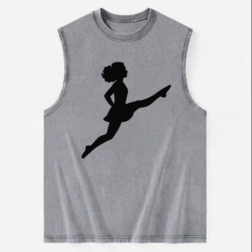Irish step dancer Riverdance leap - Vintage Washed Tank