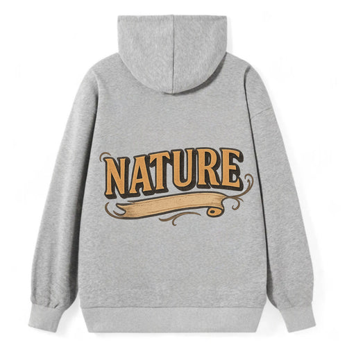 Bold typography design - NATURE - natural world, organic - Classic Pullover Hoodie