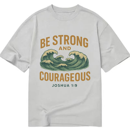 Joshua 1:9 Ocean - Classic T-shirt - Grey