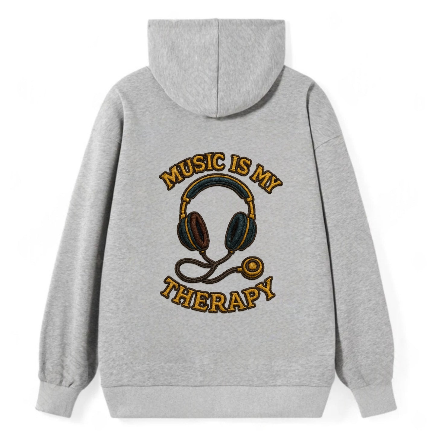 Music Is My Therapy  - Classic Pullover Hoodie - Grey