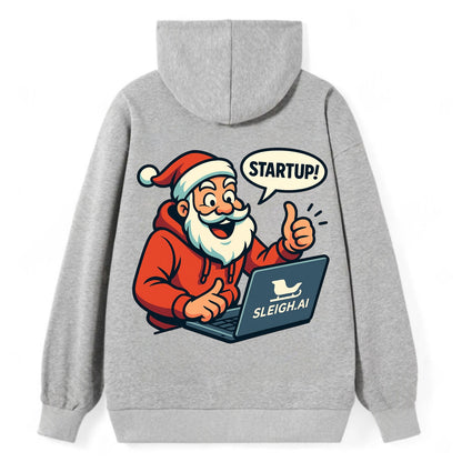 Santa Tech Startup CEO - Classic Pullover Hoodie - Grey