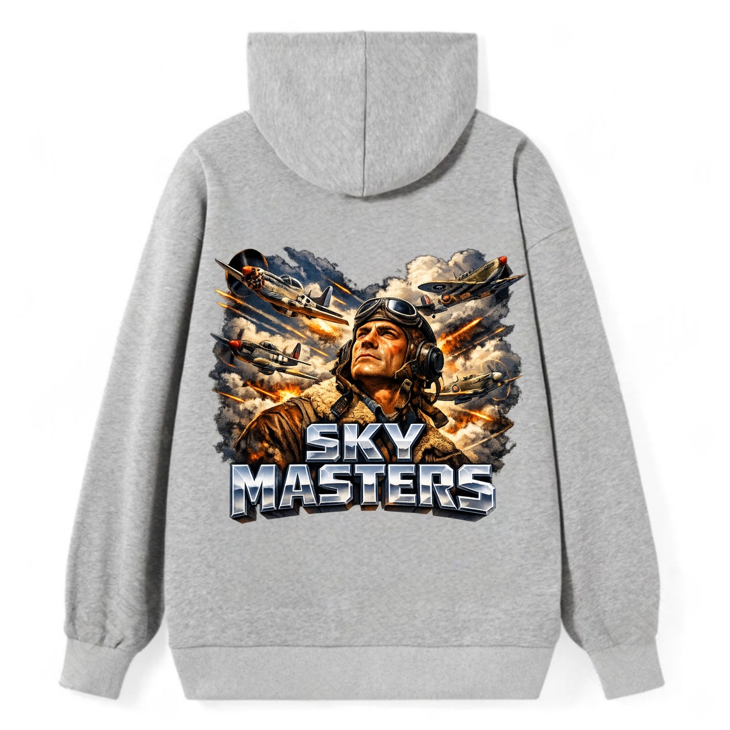 Sky Masters - Classic Pullover Hoodie - Grey