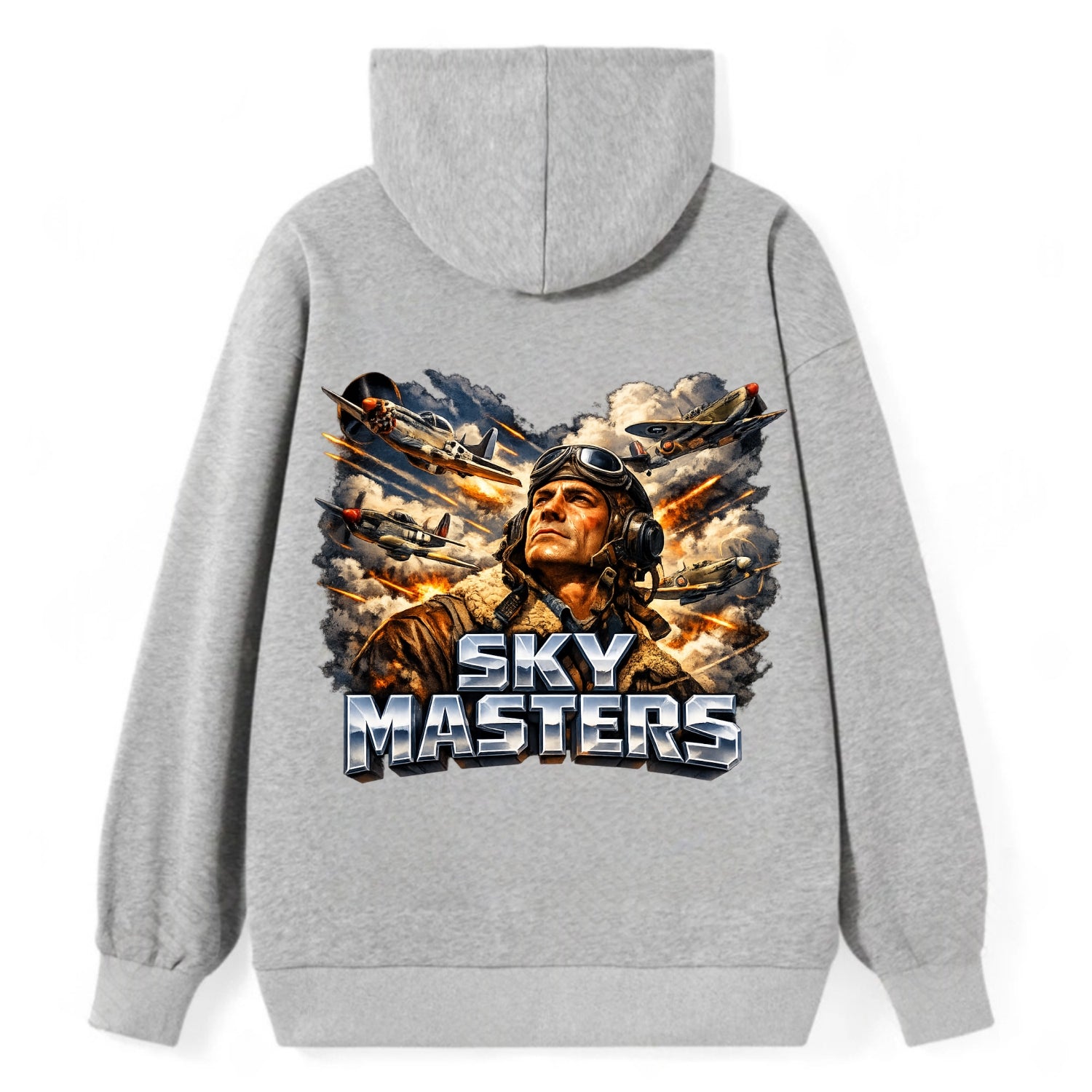 Sky Masters - Classic Pullover Hoodie - Grey