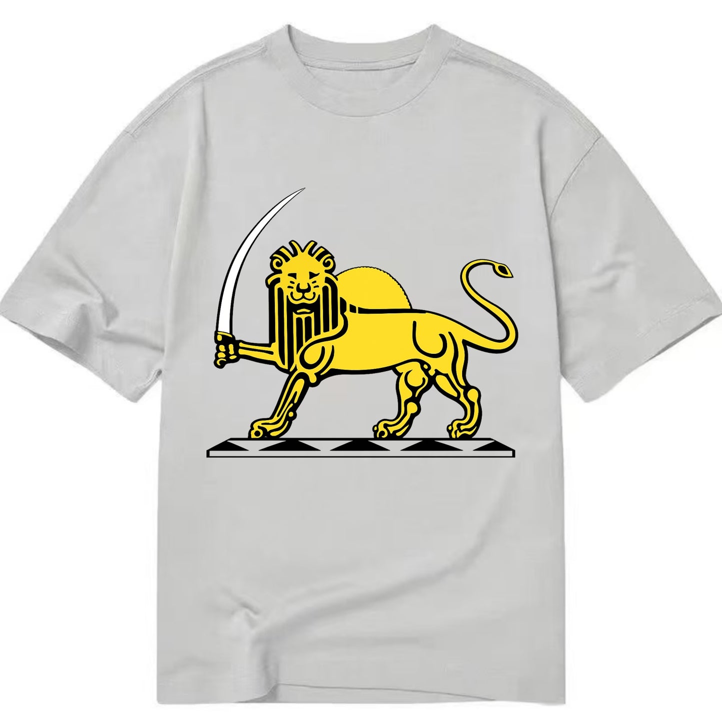 Lion Of The Rising Blade - Classic T-shirt - Grey