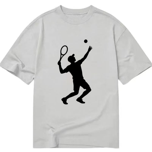 Tennis player serving powerful shot - Classic T-shirt
