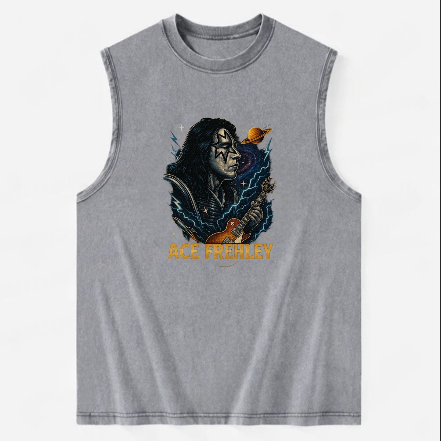 Icon Portrait - Vintage Washed Tank - Grey