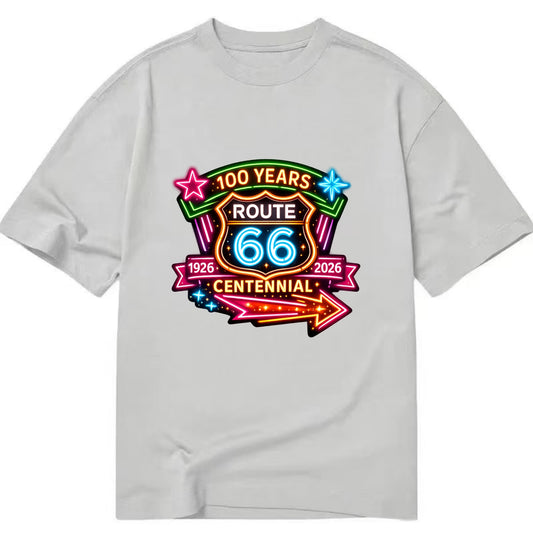 CENTENNIAL BADGE | 100 Years celebration emblem | 1926-2026 dates | Anniversary - Classic T-shirt - Grey