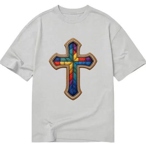 Stained Glass Cross  - Classic T-shirt