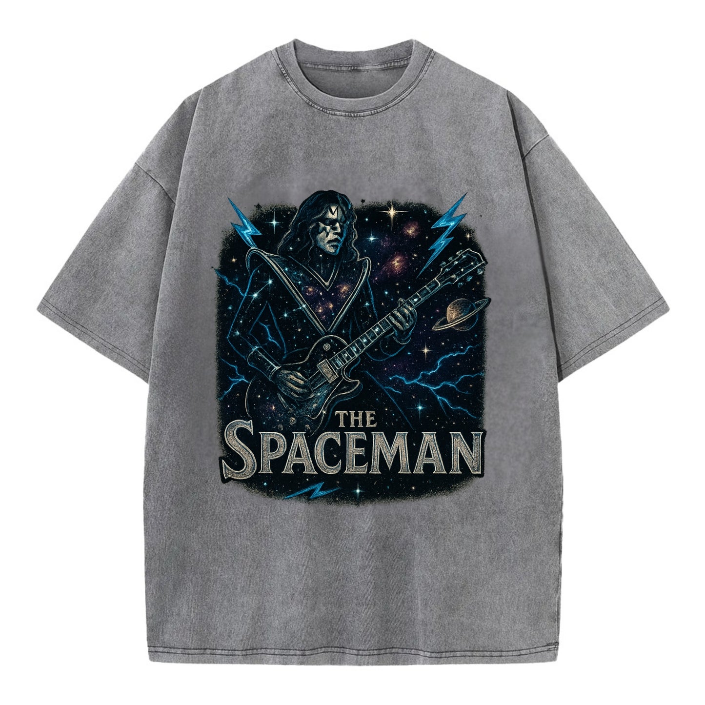 Spaceman Constellation - Vintage T-shirt - Grey