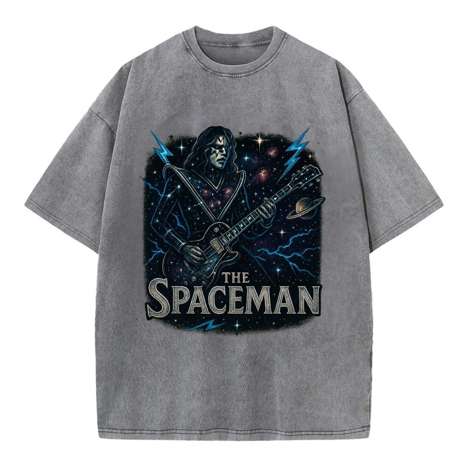 Spaceman Constellation - Vintage T-shirt - Grey
