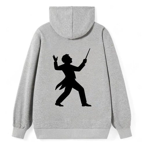 Conductor leading orchestra passionately - Classic Pullover Hoodie