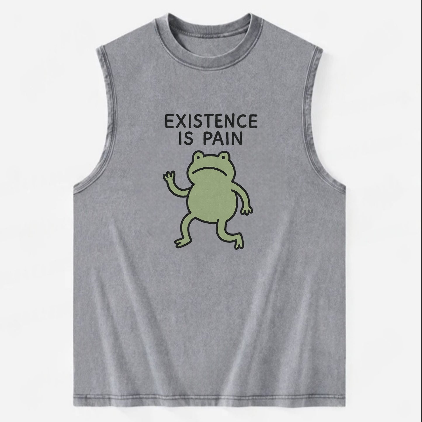 VINTAGE MODEL | Antique with dust - Vintage Washed Tank - Grey