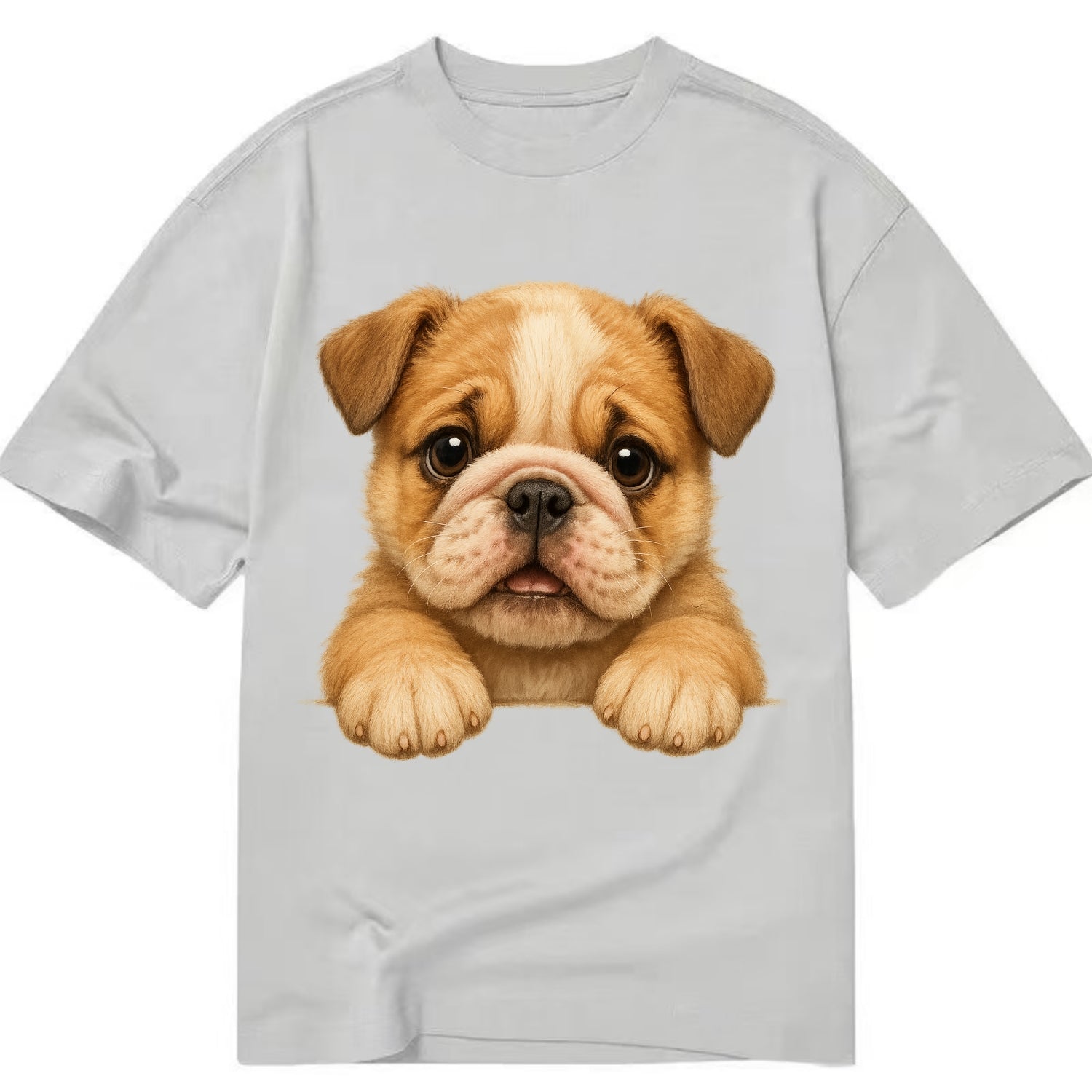 Bulldog  - Classic T-shirt - Grey