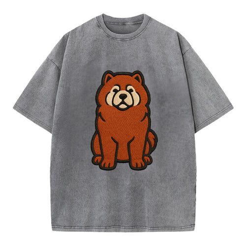 Chow Chow - Red fluffy sitting pose - Vi Vintage T-shirt