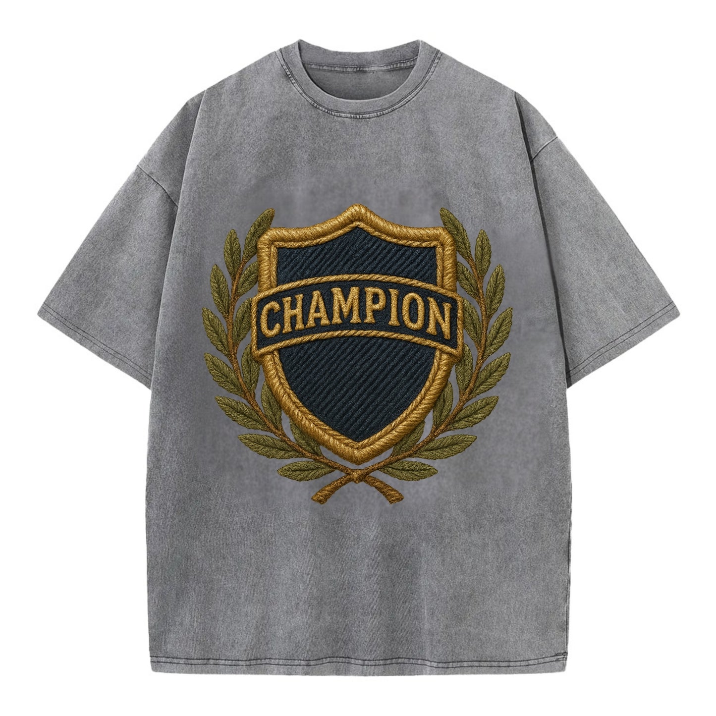 Champion Shield  - Vintage T-shirt - Grey