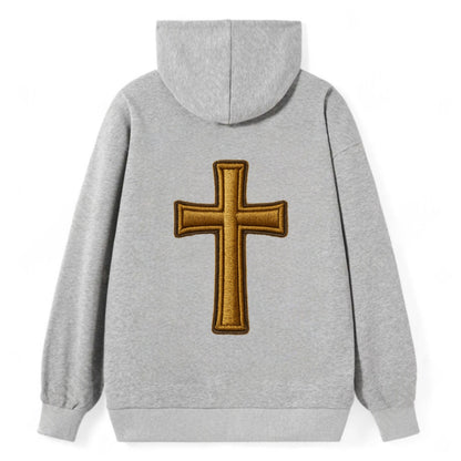 Latin Cross - Classic Pullover Hoodie - Grey