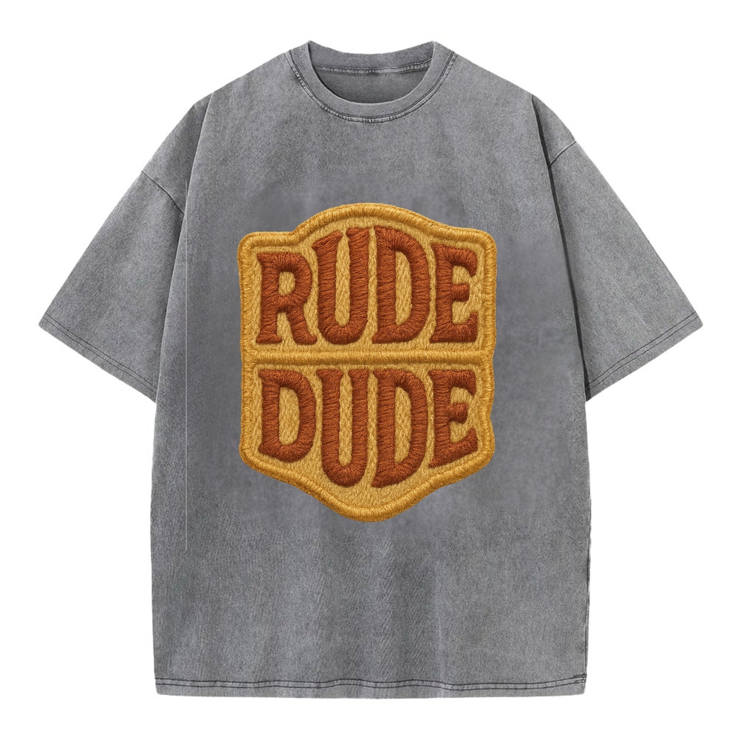 RUDE;DUDE ENERGY Surf Green Trucker - Vintage T-shirt - Grey