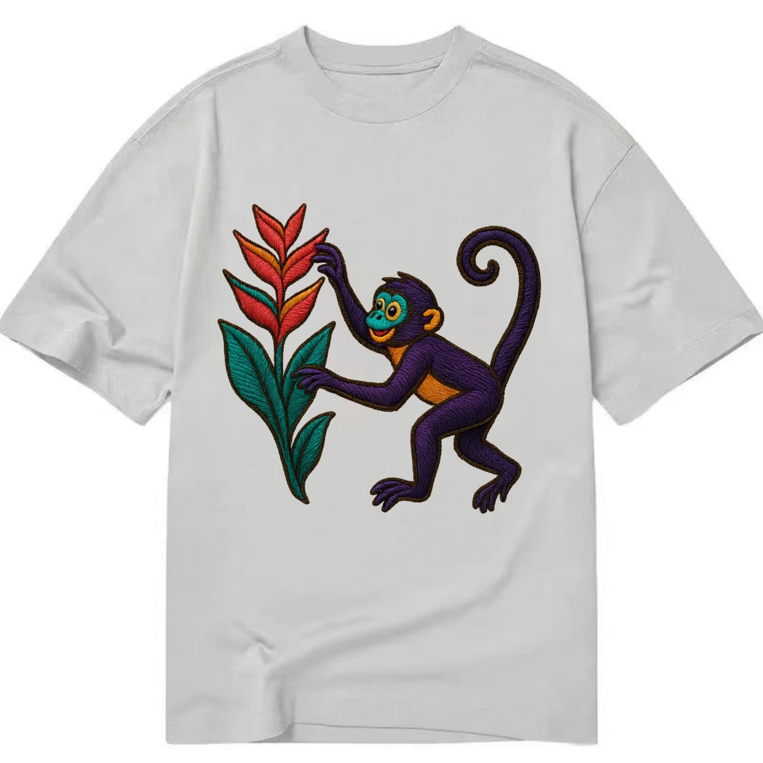 Spider Monkey - Classic T-shirt - Grey