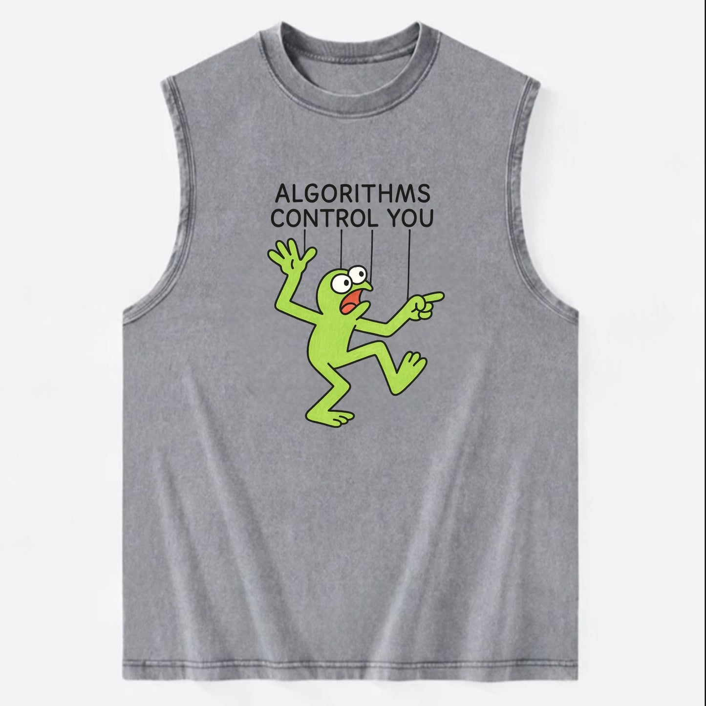 Whiskey Barrel  - Vintage Washed Tank - Grey