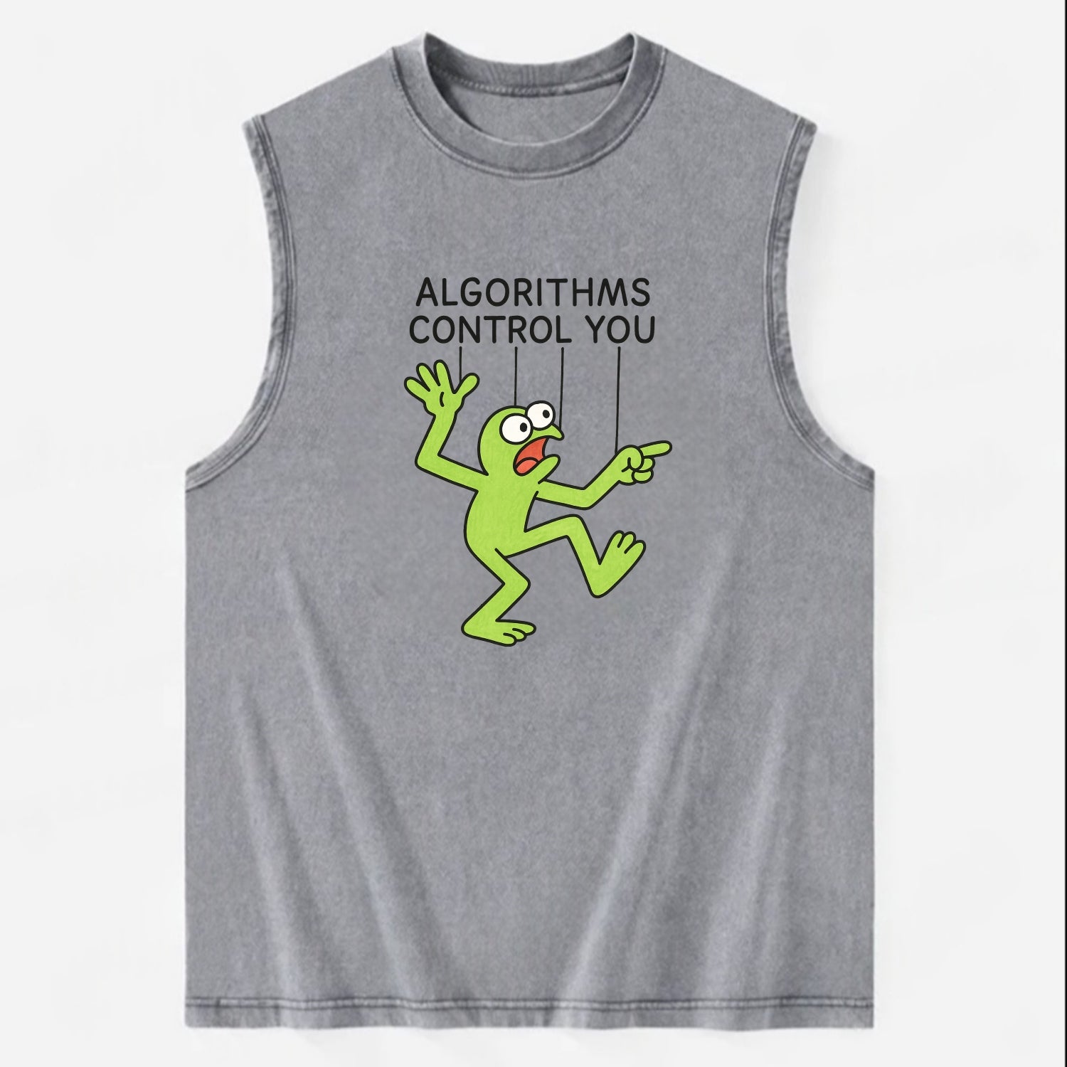 Whiskey Barrel  - Vintage Washed Tank - Grey