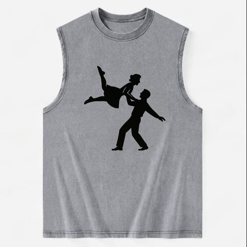 Swing dancers aerial lift - Vintage Washed Tank