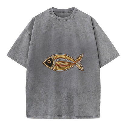 Ichthys - Vintage T-shirt - Grey