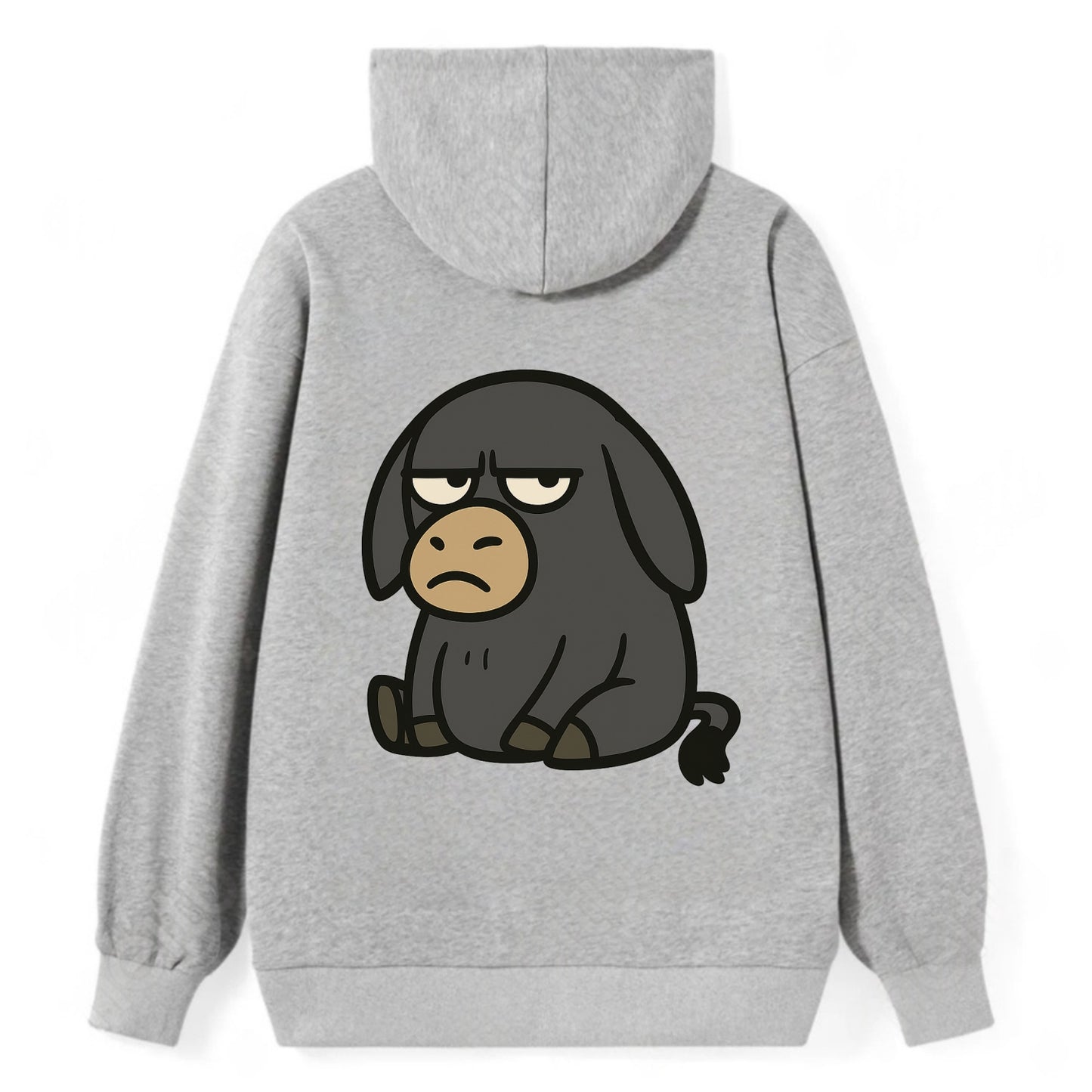 The Donky Judging Silently - Classic Pullover Hoodie - Grey
