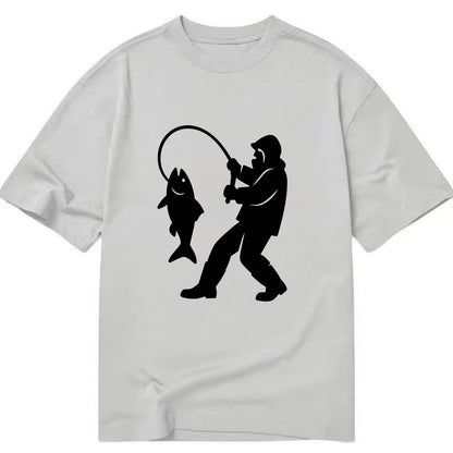 Alaskan fisherman hauling catch - Classic T-shirt - Grey