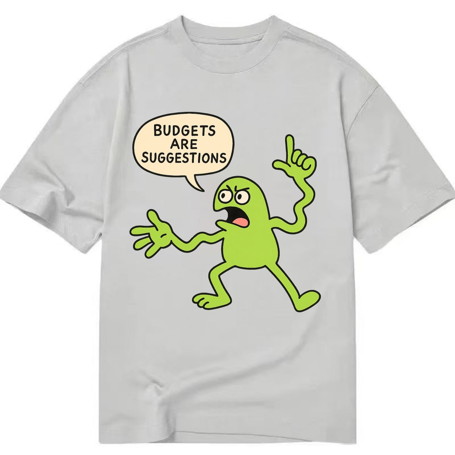 BUDGETS ARE SUGGESTIONS | Rebellious calculator - Classic T-shirt - Grey