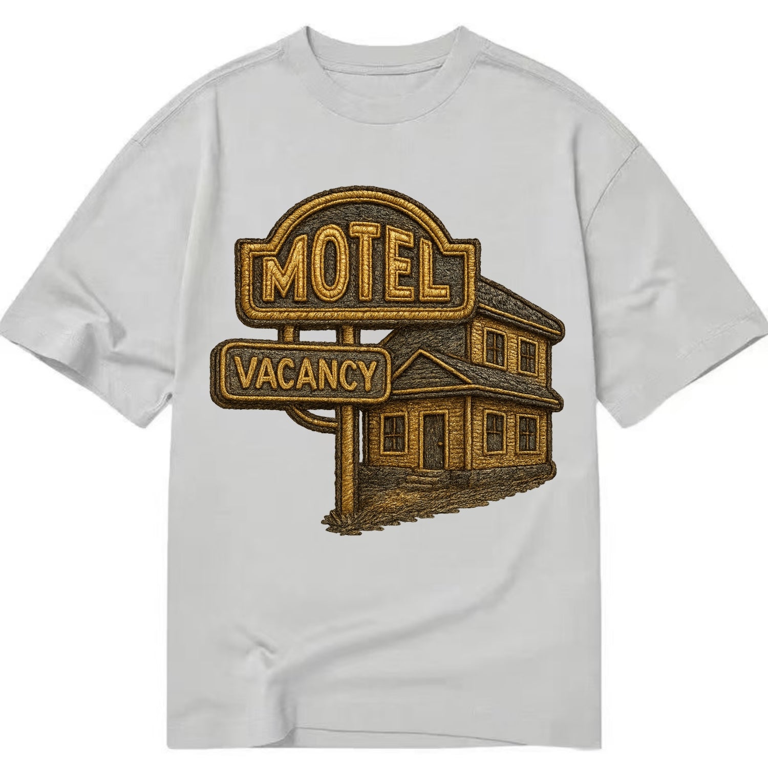 Motel Sign  - Classic T-shirt - Grey