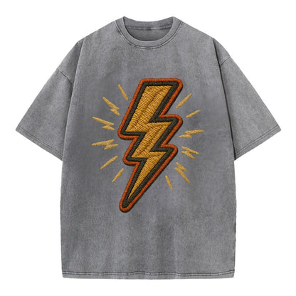 Lightning Bolt  - Vintage T-shirt - Grey