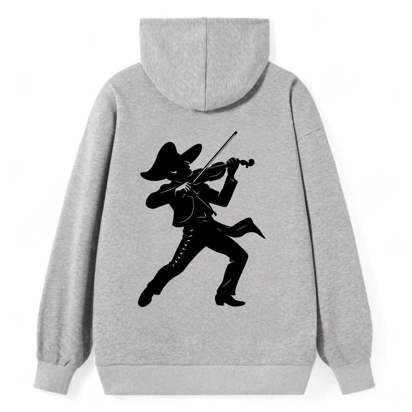 Mariachi violinist passionate performance - Classic Pullover Hoodie - Grey