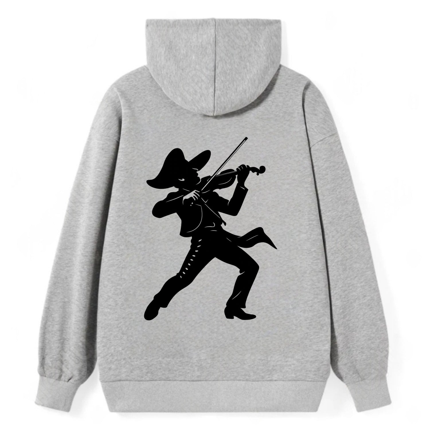 Mariachi violinist passionate performance - Classic Pullover Hoodie - Grey