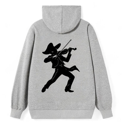 Mariachi violinist passionate performance - Classic Pullover Hoodie - Grey