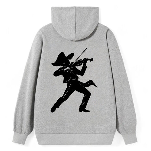 Mariachi violinist passionate performance - Classic Pullover Hoodie