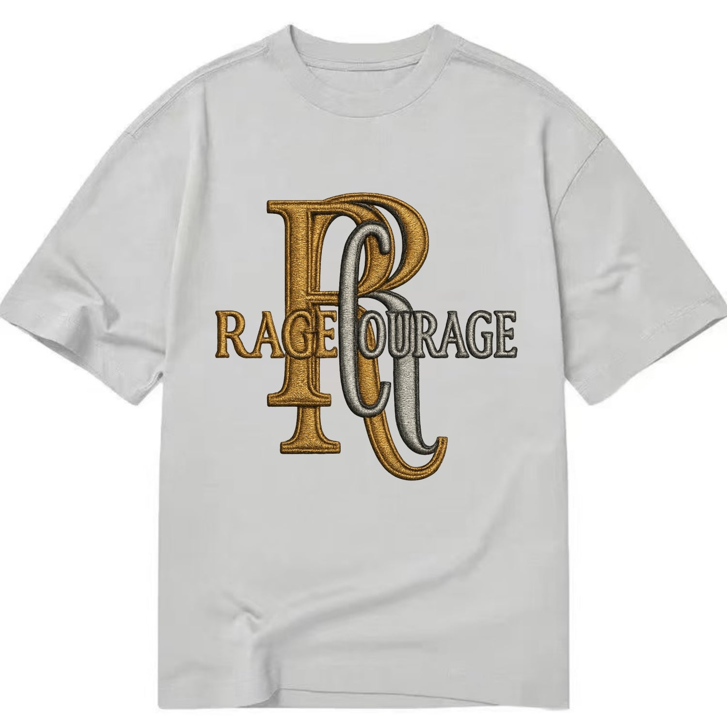 RAGE;COURAGE MODE Warrior Green Hat - Classic T-shirt - Grey