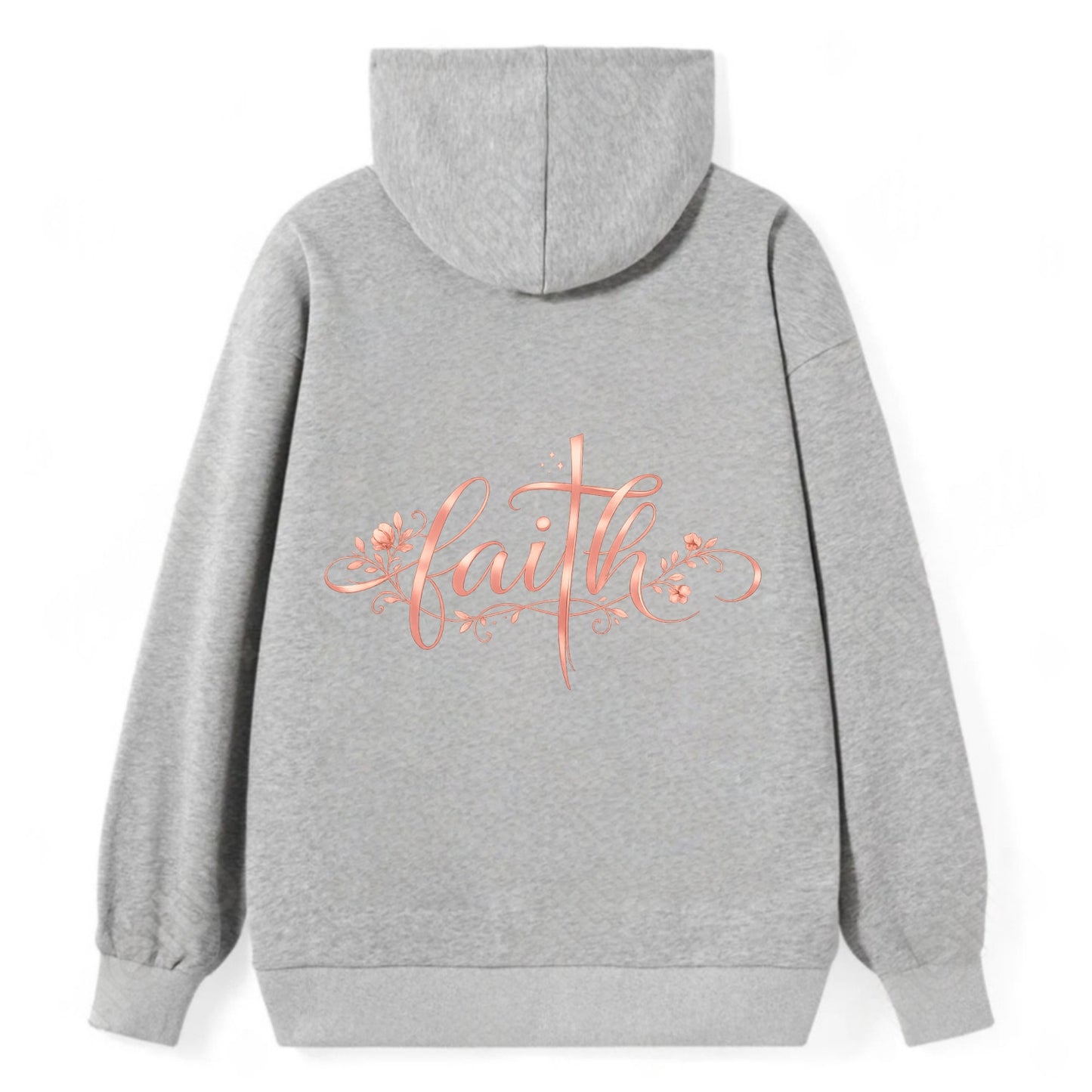 Faith - Classic Pullover Hoodie - Grey