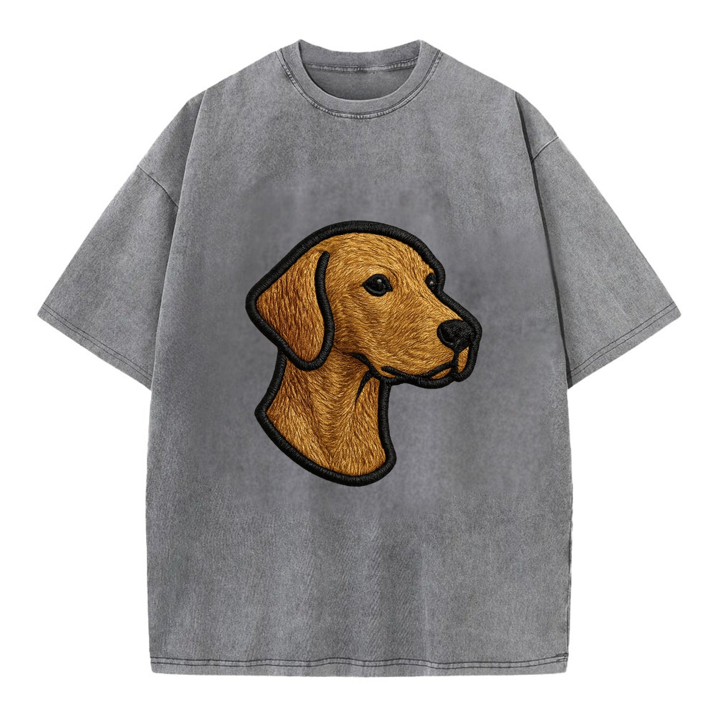 Vizsla - Modern noble design with bold b - Vintage T-shirt - Grey