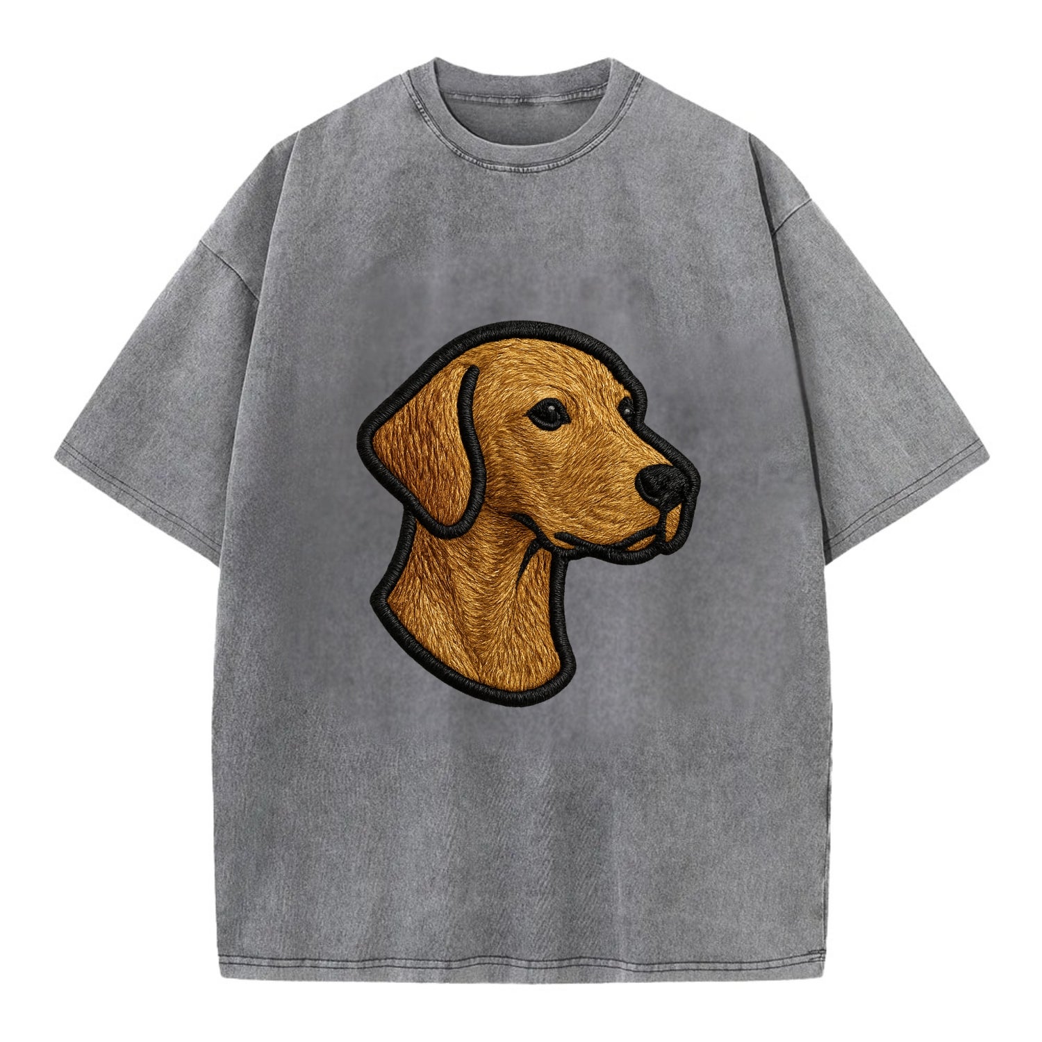 Vizsla - Modern noble design with bold b - Vintage T-shirt - Grey