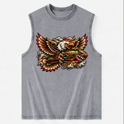 War Eagle Bomb - Vintage Washed Tank - Grey