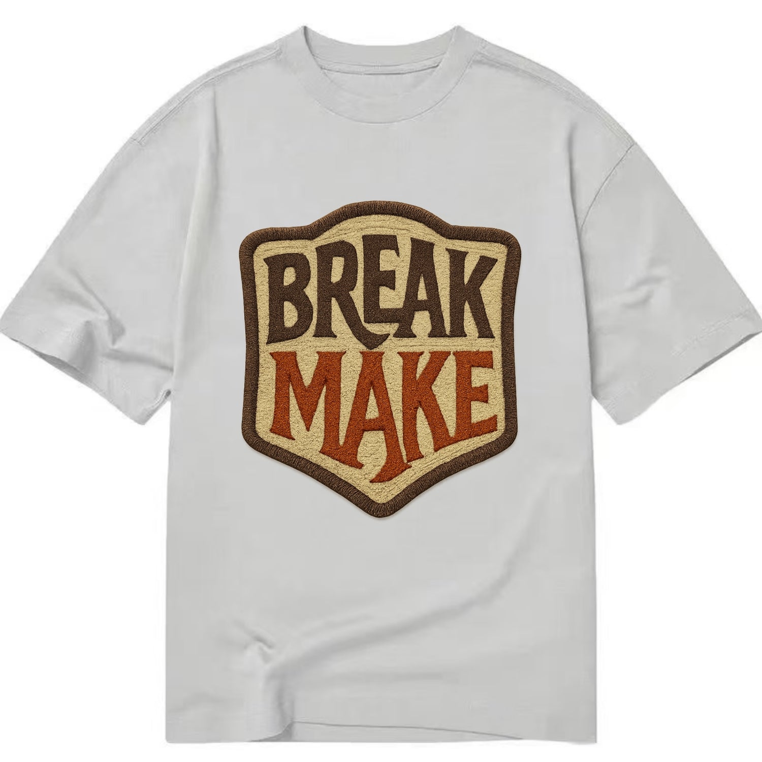 BREAK;MAKE THE RULES Rebel Red Snapback - Classic T-shirt - Grey