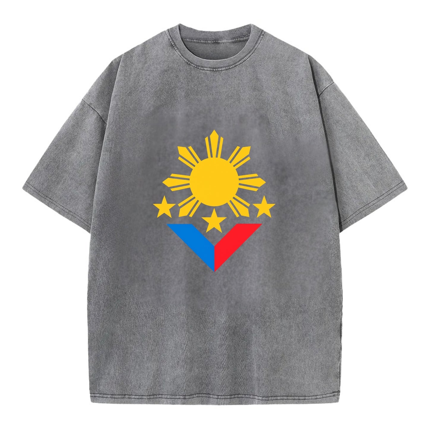Sun Of Three - Vintage T-shirt - Grey
