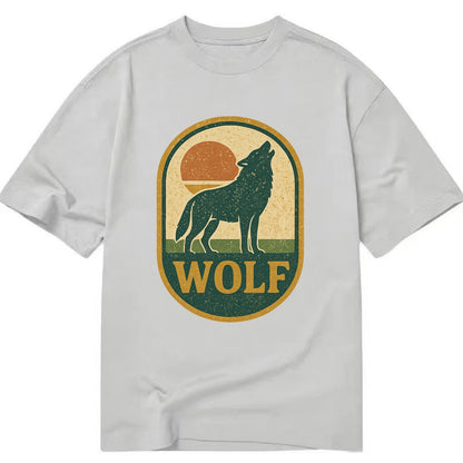 Carbon Fiber Wolf  - Classic T-shirt - Grey