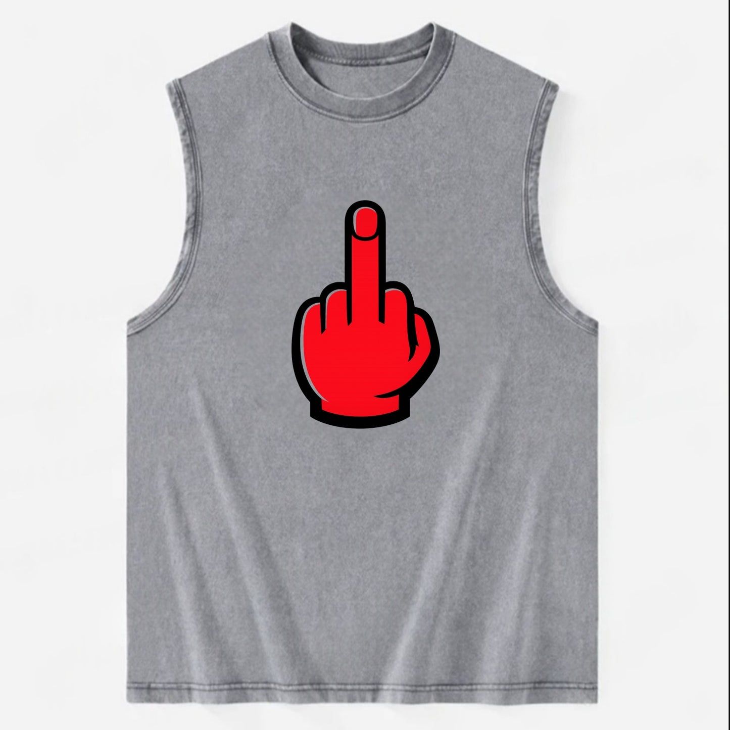 Bold Defiance Icon - Vintage Washed Tank - Grey
