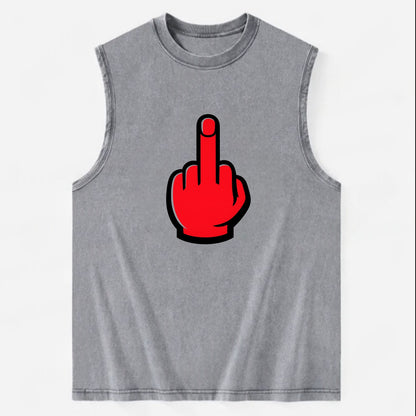 Bold Defiance Icon - Vintage Washed Tank - Grey