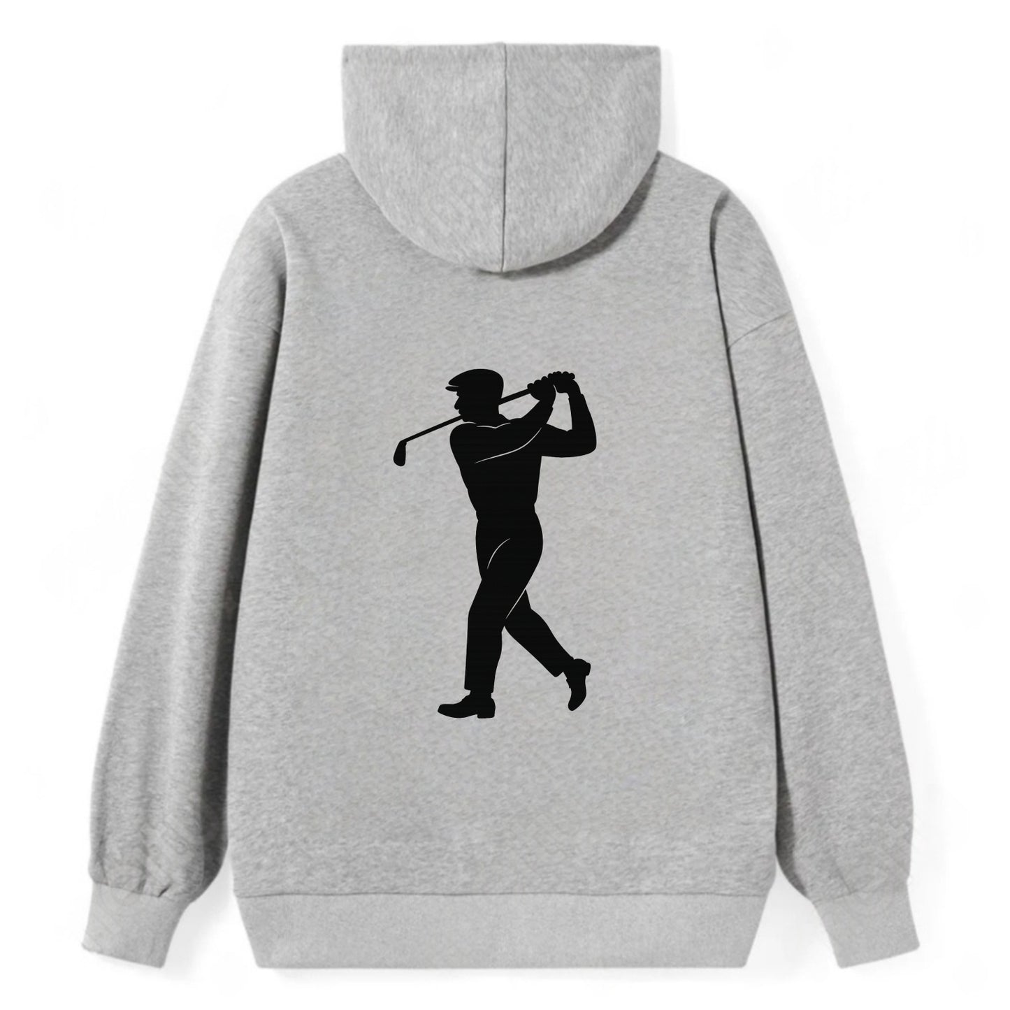 Golfer perfect swing follow-through - Classic Pullover Hoodie - Grey