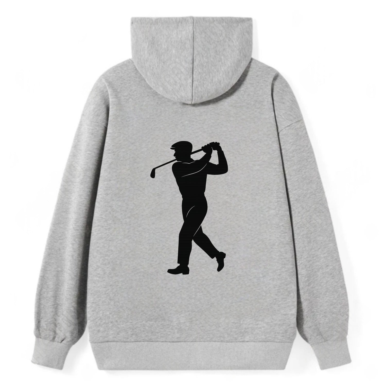 Golfer perfect swing follow-through - Classic Pullover Hoodie - Grey