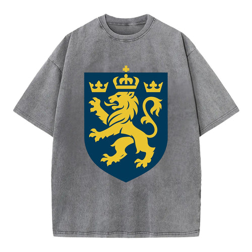 Sweden Three Crowns Emblem  - Vintage T-shirt