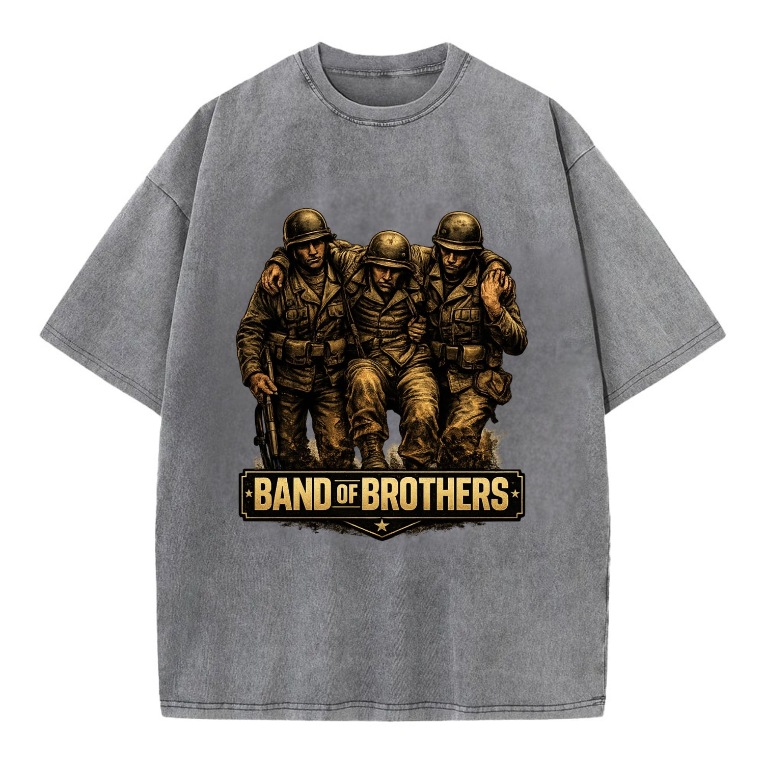 Band Of Brothers - Vintage T-shirt - Grey