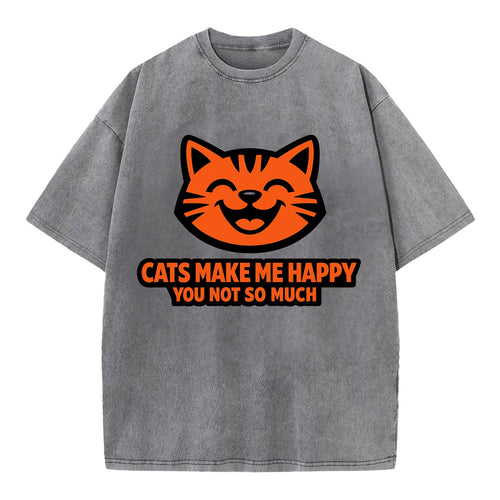 Feline Joy and Sassy Truths - Vintage T-shirt